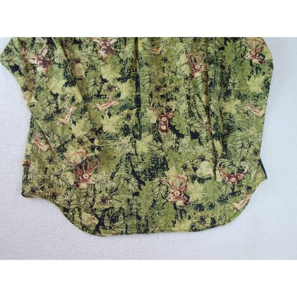 Field Tested by Outdoor Life Mens Size Large Button Shirt Deer Camo Long Sleeve - Picture 11 of 11